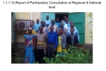 Participatory consultations at council, regional and national levels to identify
